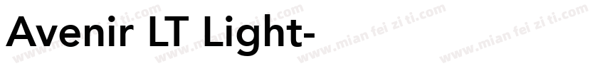 Avenir LT Light字体转换